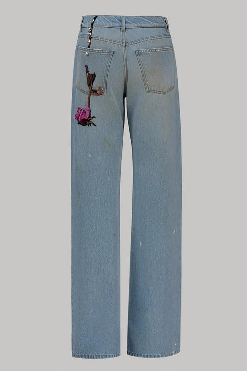 PANTALON JEANS FEMME BLEU