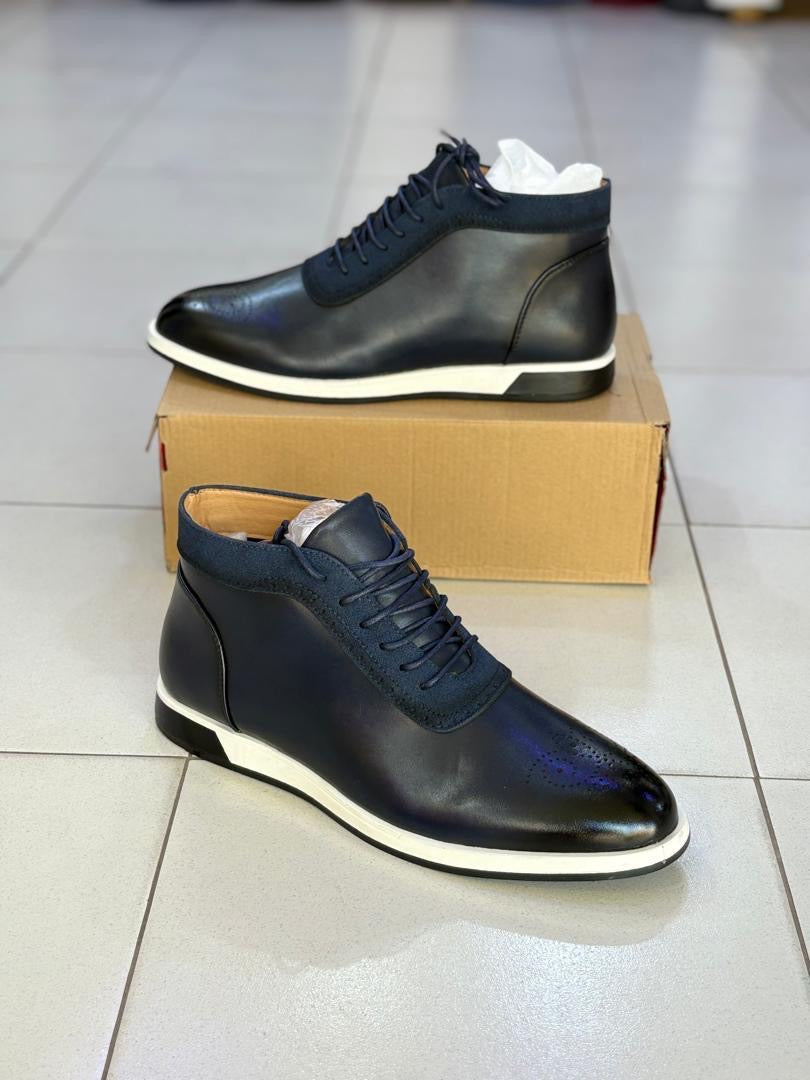 chaussure de ville montante BLEU DE NUIT A