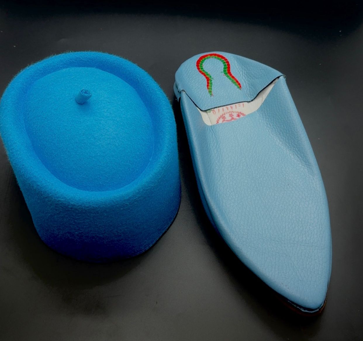 Ensemble babouche plus bonnet