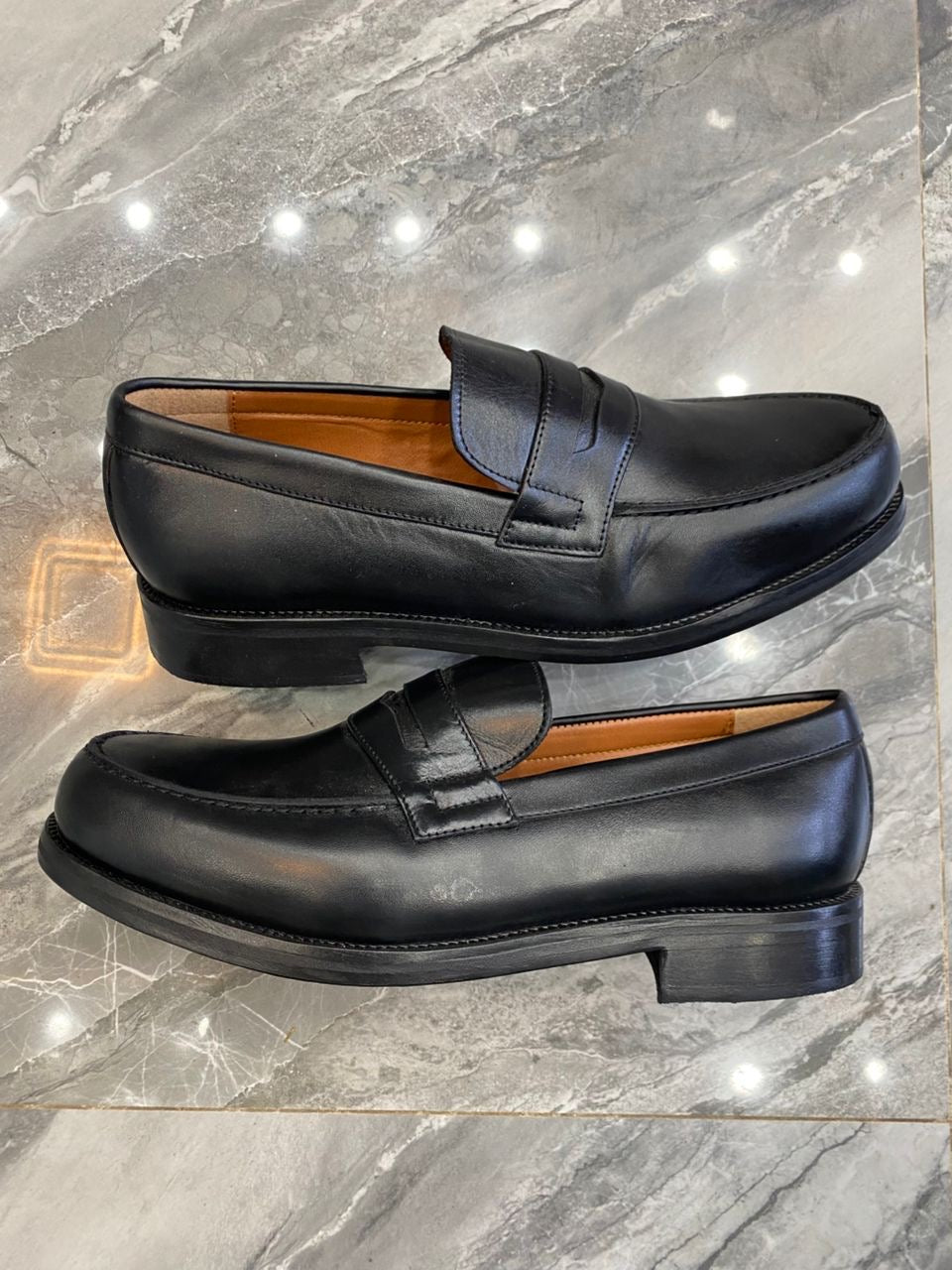 chaussure de ville en cuir noir