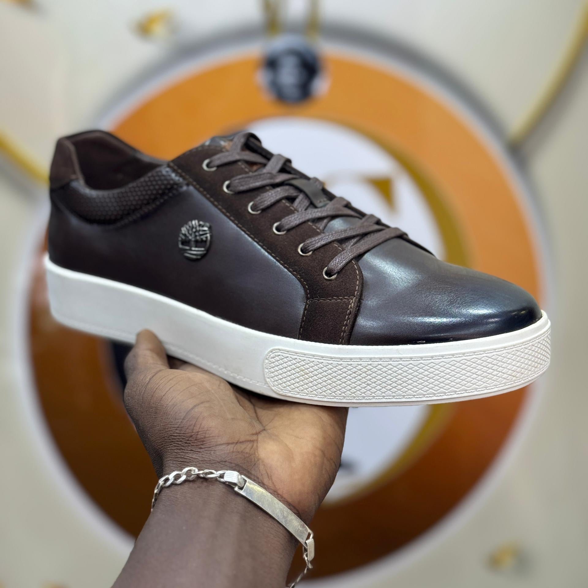 chaussure basket MARRON