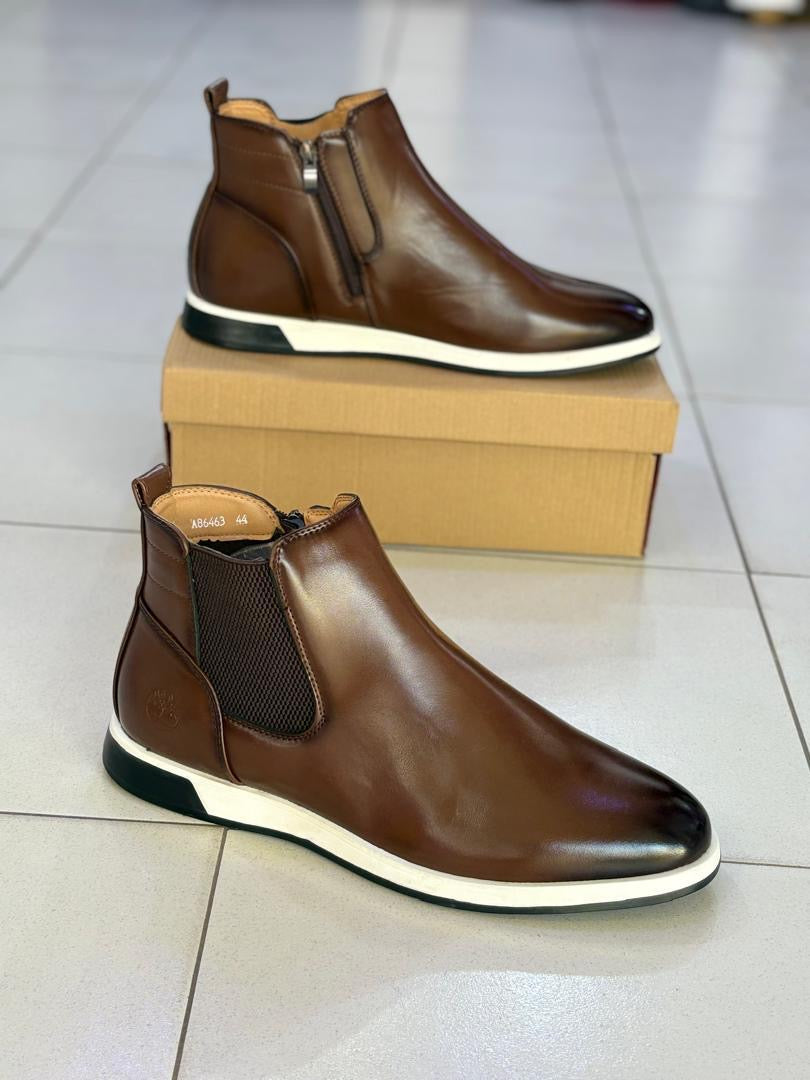 chaussure de ville montante MARRON A