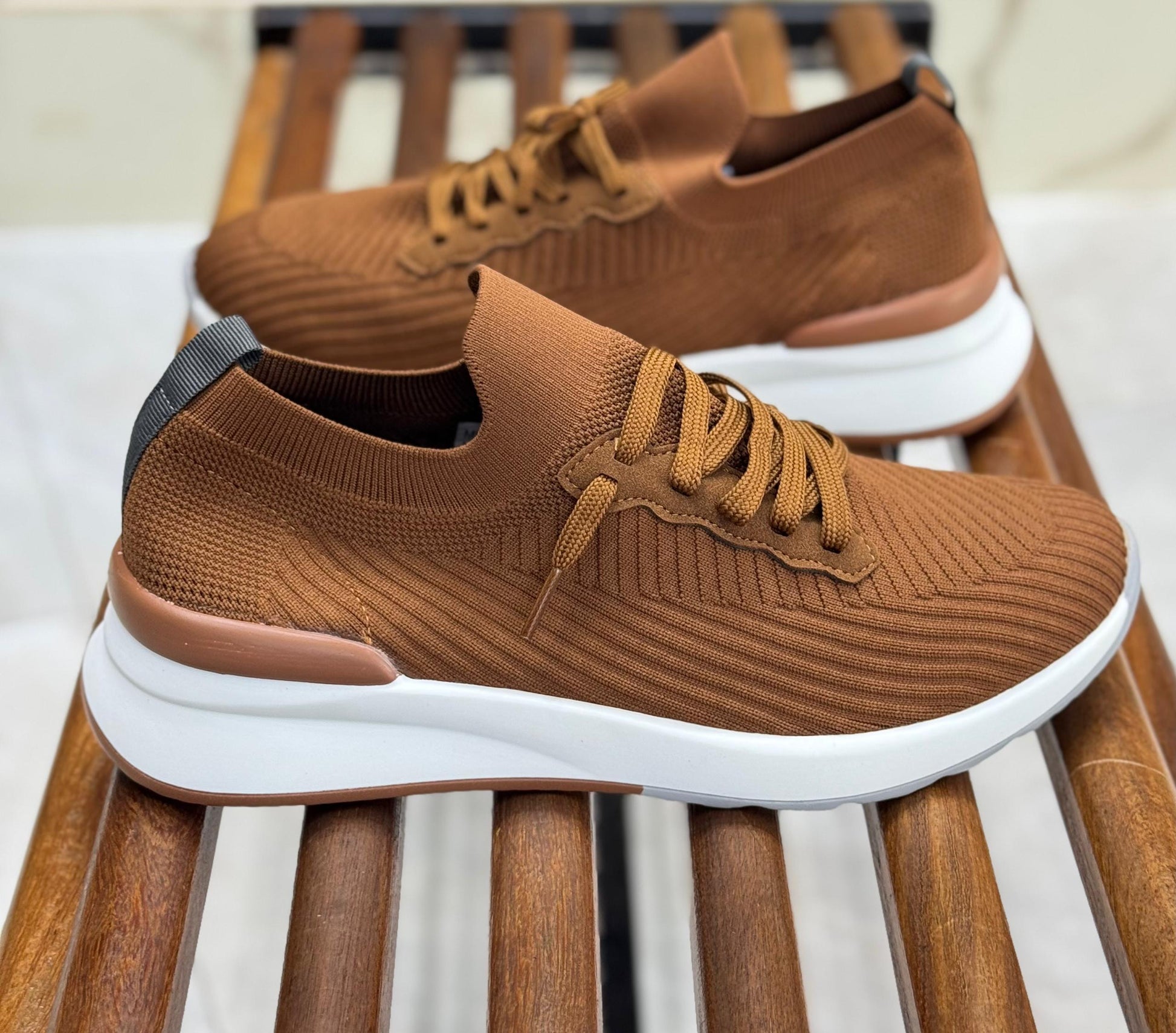 chaussures baskets NEW ARRIVAGE marron