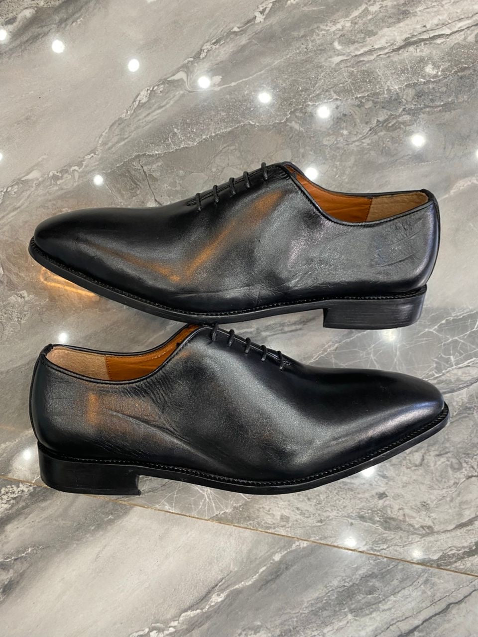 chaussure de villeen cuir noir