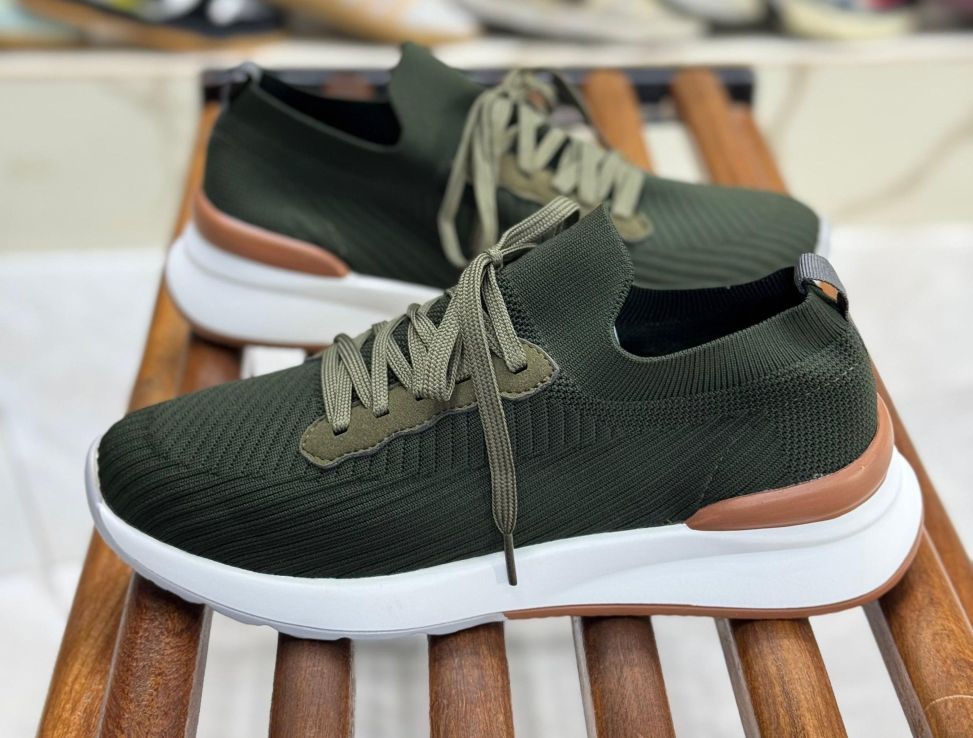 chaussures baskets NEW ARRIVAGE vert